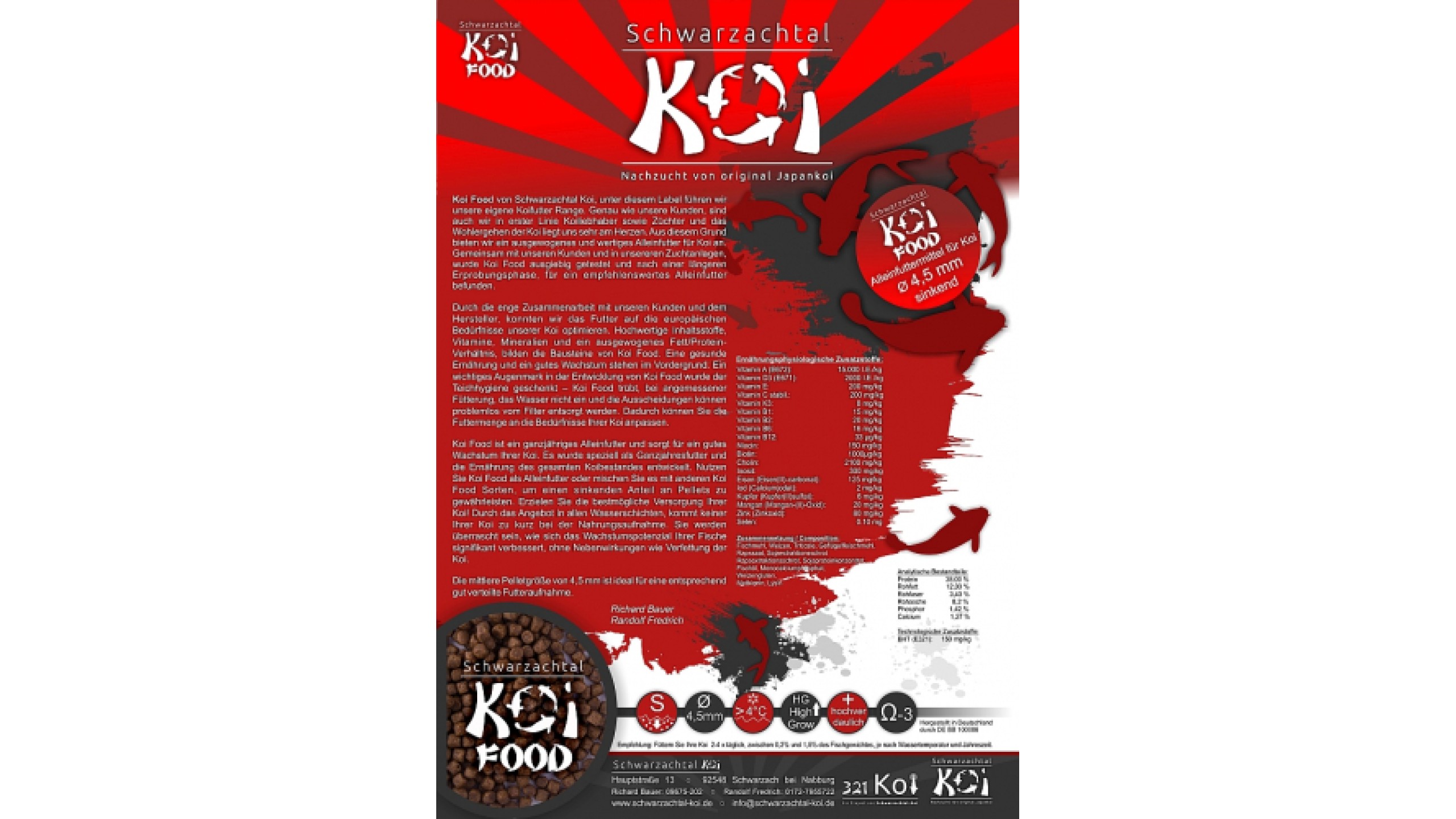 Koi Food SINK 5 KG von Schwarzachtal Koi (4,99€/Kg)